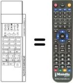 Replacement remote control NordMende SPECTRA STEREO 5500