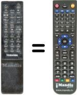 Replacement remote control Toshiba 2503SF