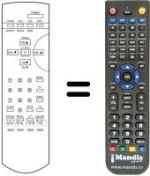 Replacement remote control Goodmans 205N