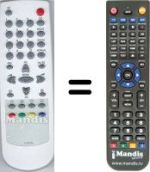 Replacement remote control Daewoo DTY25G6S