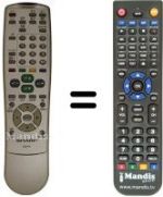 Replacement remote control Sharp LC22AD1E