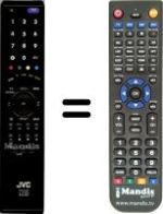 Gleichwertige Fernbedienung JVC LT-32R10BU