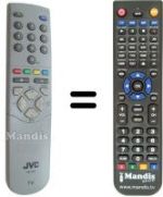 Gleichwertige Fernbedienung JVC RM-C541C