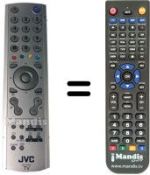 Gleichwertige Fernbedienung JVC LT-32DY8ZG