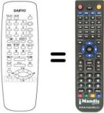 Gleichwertige Fernbedienung Sanyo 25D3