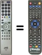 Gleichwertige Fernbedienung JVC LT32R70SUT