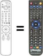 Gleichwertige Fernbedienung Sony KDE-W50A11E