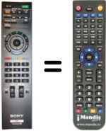 Gleichwertige Fernbedienung Sony REMCON065