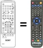 Gleichwertige Fernbedienung Sony KVX-2130B