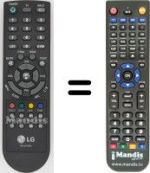 Replacement remote control LG 22LS4R