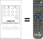 Replacement remote control Orion EUR5354A