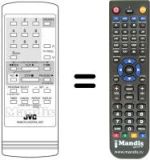 Gleichwertige Fernbedienung JVC PQ21206C