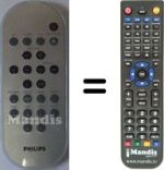 Gleichwertige Fernbedienung Philips MCM240