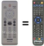 Replacement remote control Philips DVP5980