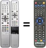 Replacement remote control Daewoo DT42A1