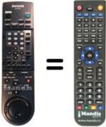 Replacement remote control Aiwa HV-FX7000