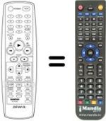 Replacement remote control Aiwa HV-FX8200