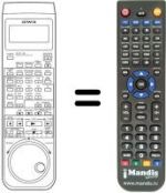 Replacement remote control Aiwa HV-F150