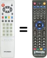 Replacement remote control RC-U07RE