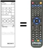 Gleichwertige Fernbedienung Sony KV-1462UB
