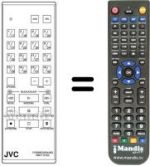 Gleichwertige Fernbedienung JVC RMP72EG