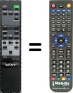 Gleichwertige Fernbedienung Sony EV-C500E