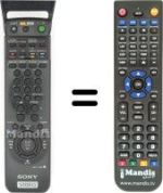 Replacement remote control Sony SLV-SX810D