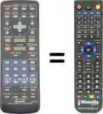 Replacement remote control Sharp VC-M461SM