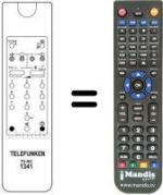 Replacement remote control Telefunken REMCON074
