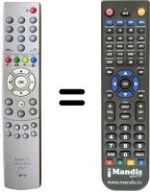 Replacement remote control Seleco ON8430SC