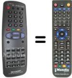 Replacement remote control Sharp RRMC-GA006WJSA