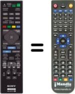 Gleichwertige Fernbedienung Sony RM-ADP121