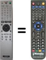 Replacement remote control Sony RDR-HX1010