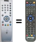 Replacement remote control Grundig MFW82-3110MVDOLBY