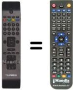 Replacement remote control Telefunken RC3902