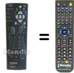 Replacement remote control Thomson 35061860