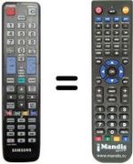 Replacement remote control Samsung UE32D5000