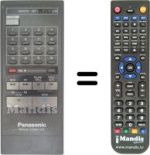 Gleichwertige Fernbedienung Panasonic VSQ0357