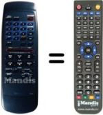 Replacement remote control Toshiba V400