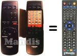 Replacement remote control Toshiba V454G