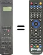 Replacement remote control Hitachi VT546E