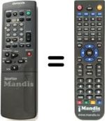 Replacement remote control Aiwa HV-FX7500