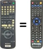 Gleichwertige Fernbedienung Sony DVP-S7700