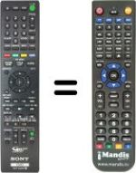 Replacement remote control Sony RDR-DC105