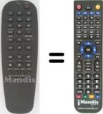 Replacement remote control Philips DVD612 / 001