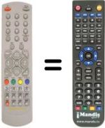 Replacement remote control Manhattan 7800