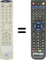 Replacement remote control Daewoo DQR1100D