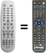 Replacement remote control Daewoo DRX1105