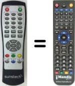 Replacement remote control Sunstech DTB-P460