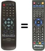 Replacement remote control Hitachi DV-P505E